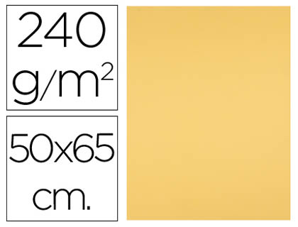 Cartulina Liderpapel 50x65cm. 240g/m² oro